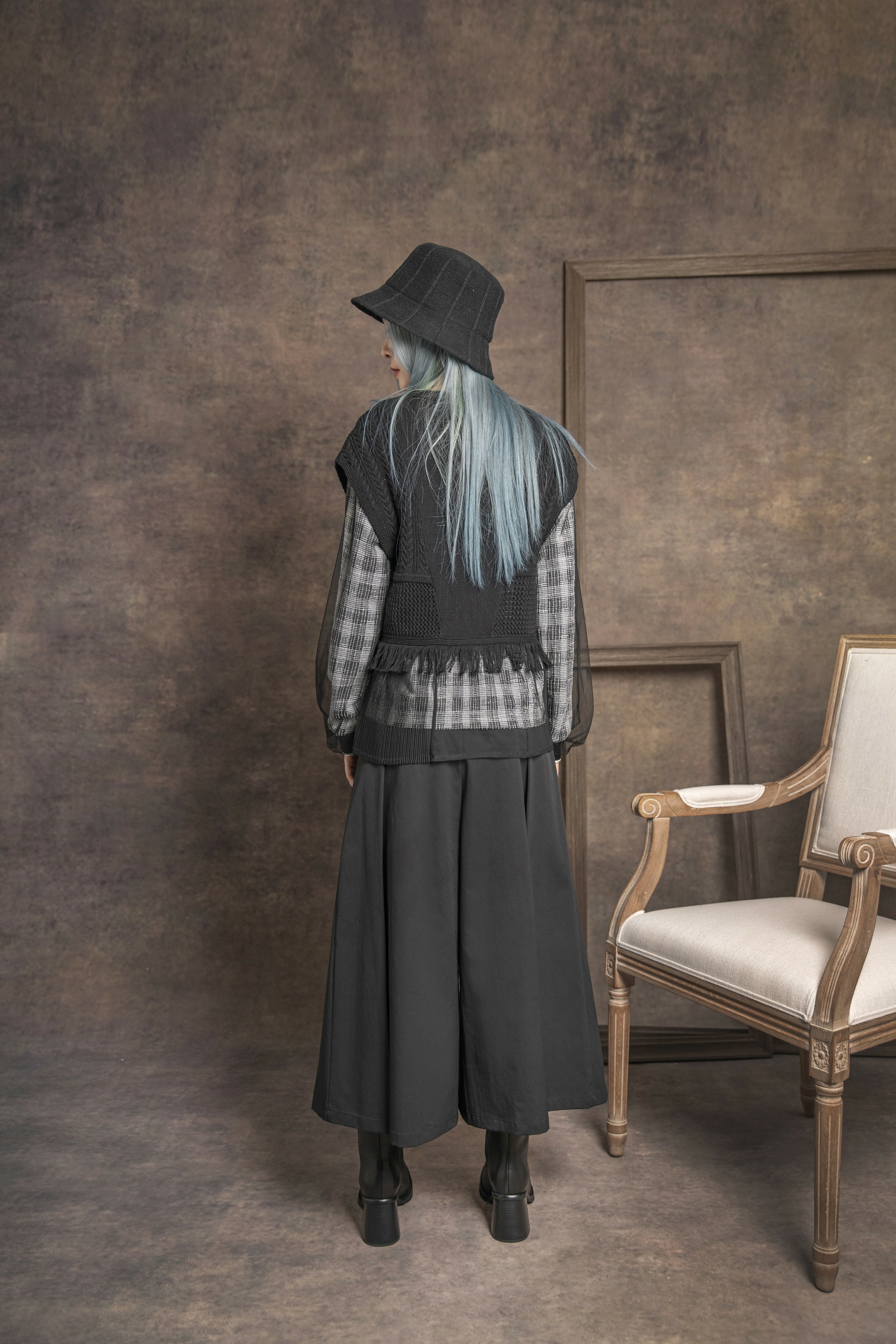 Fringed detail sweater - 180X