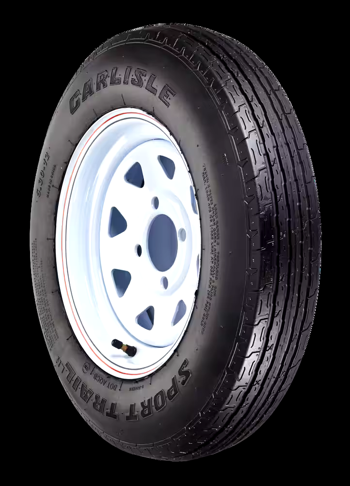 Carlisle Sport Trail LH Trailer Tire Assembly, 530X12-C4