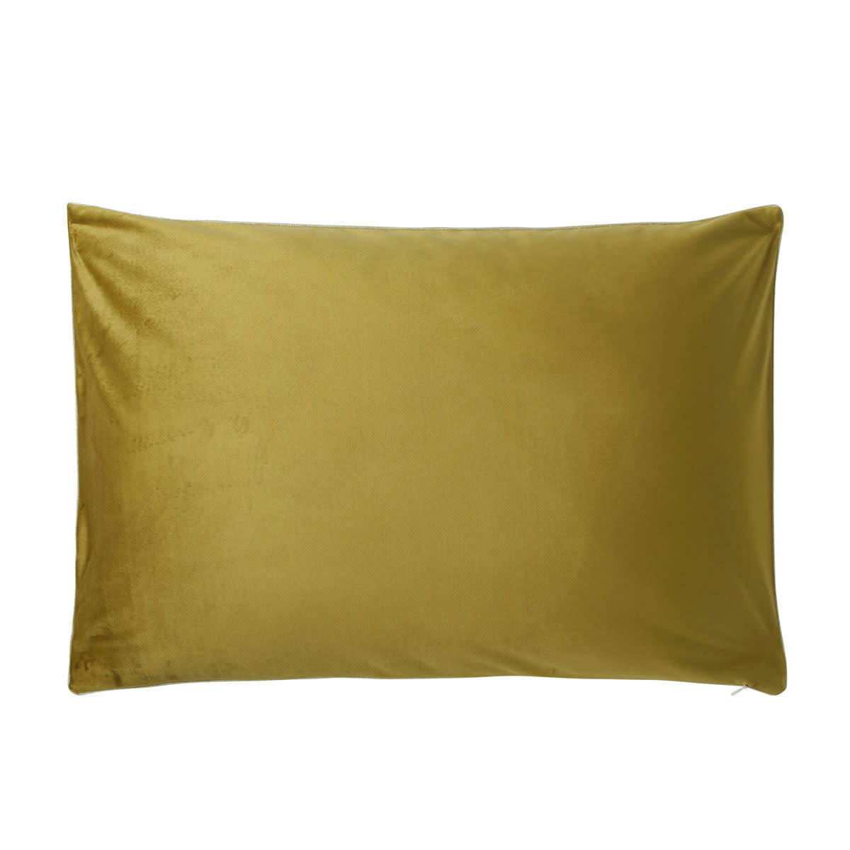GATSBY - Housse de coussin uni en velour curry 40x60