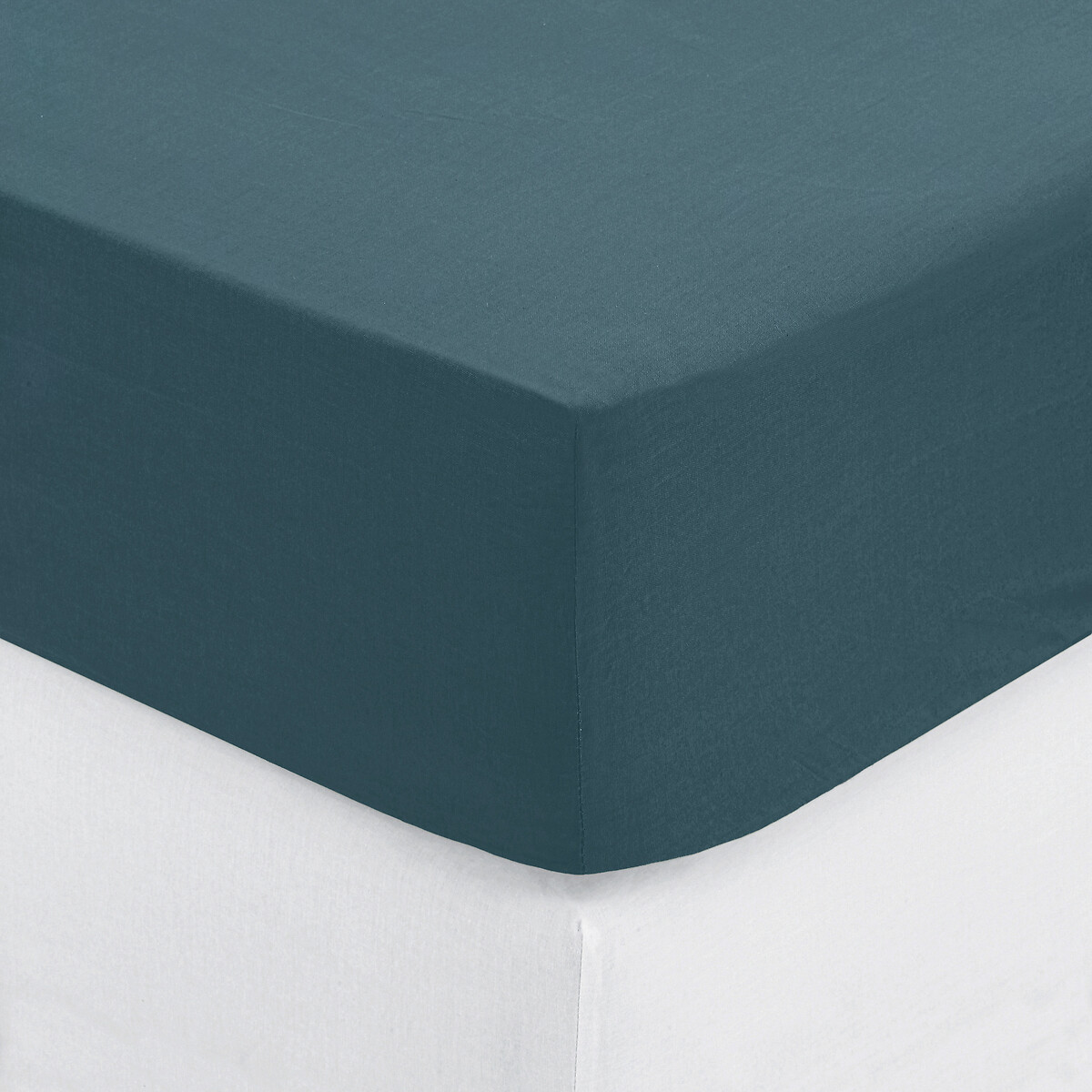 Fitted Sheet, cotton Storm blue, 90x190 cm