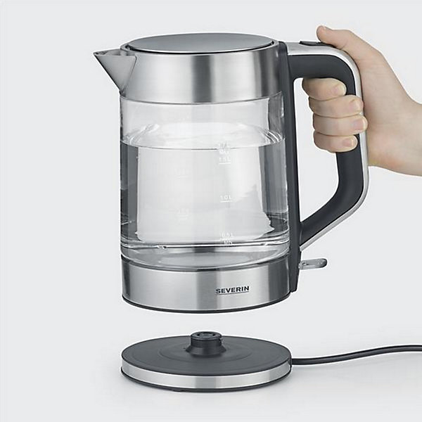 Bouilloire sans fil 1.7l 2200w inox Severin 3420