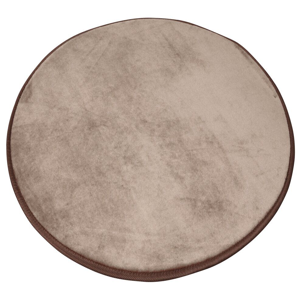 Tapis rond uni gris Ø80 cm