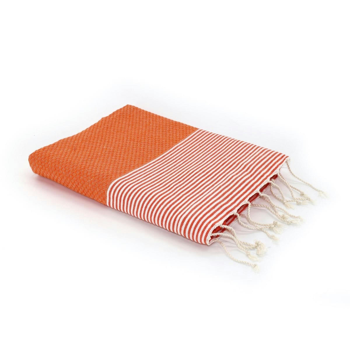 IBIZA - Fouta coton  100x200 orange mandarine
