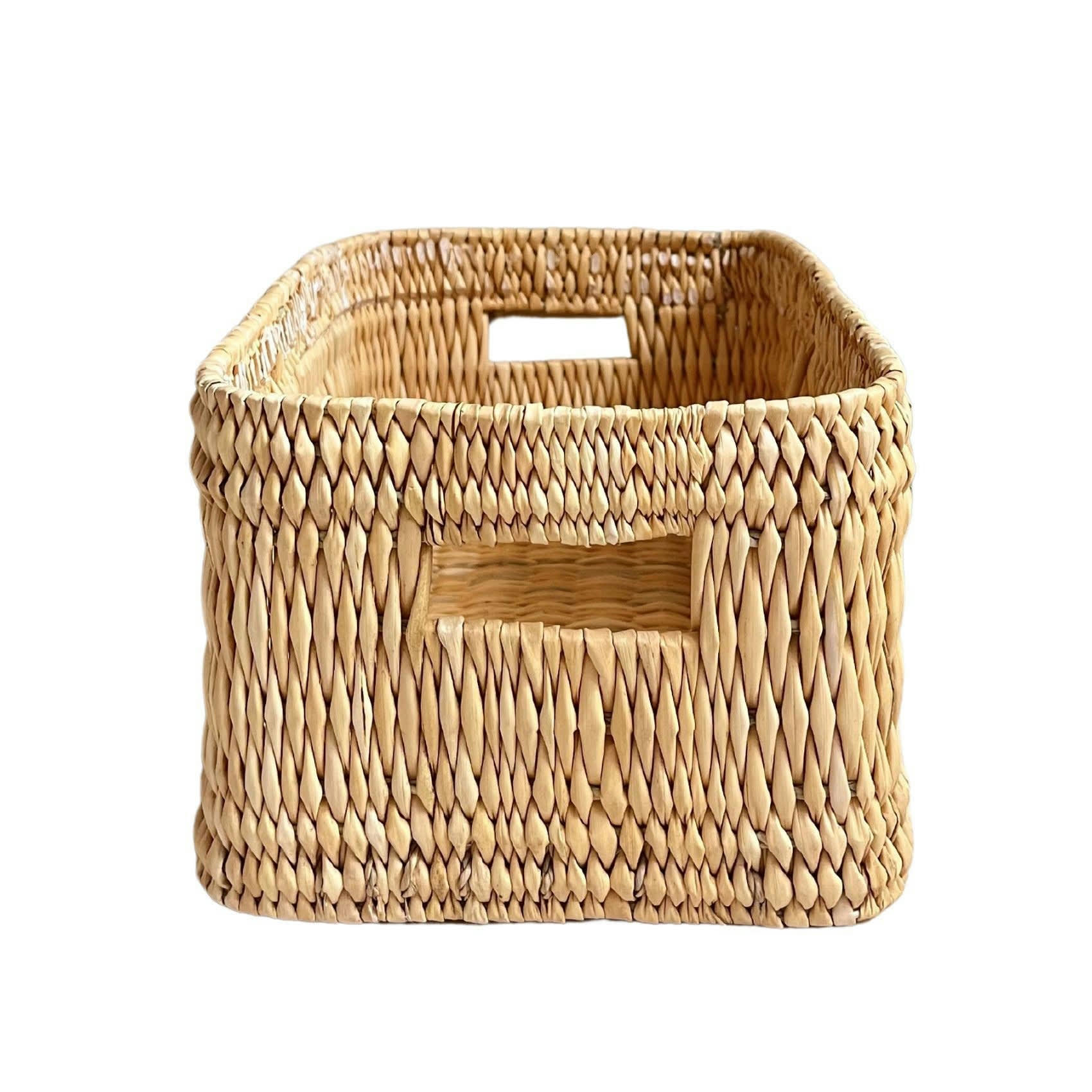 - Panier de rangement rectangle  osier naturel 27x19x14 cm