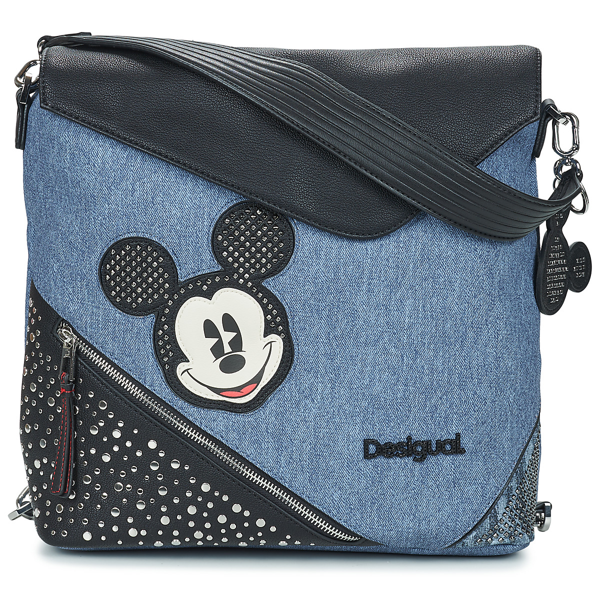 Desigual - BACK MICKEY DENIM EDGE JERSEY MAXI PU - Blue