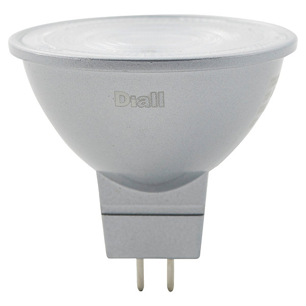 Lot 3 ampoules LED MR16 GU5.3 621lm 6.1W = 50W Ø4.5cm Diall blanc chaud