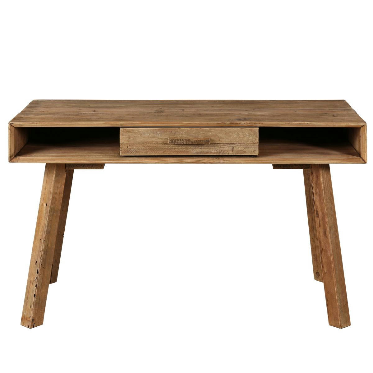 NEBRASKA - Bureau en pin recyclé 1 tiroir