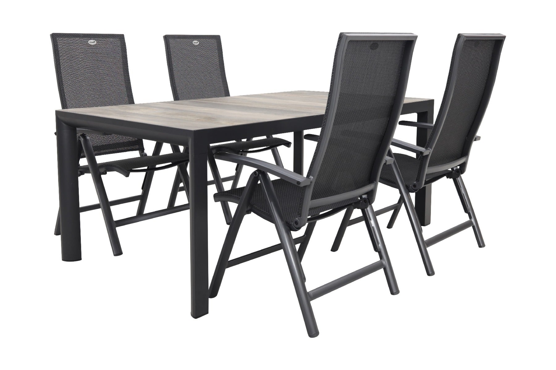 Hartman Valentino Kings tuinset antraciet - 180x100 cm.