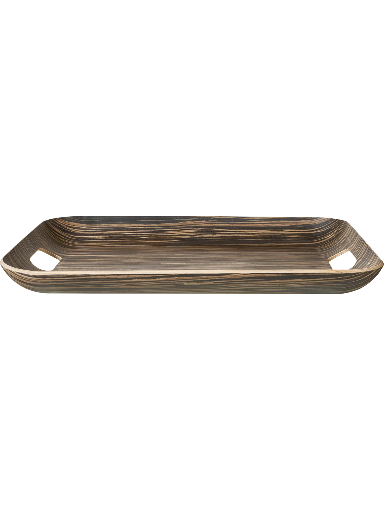 holztablett rechteckig, ebony