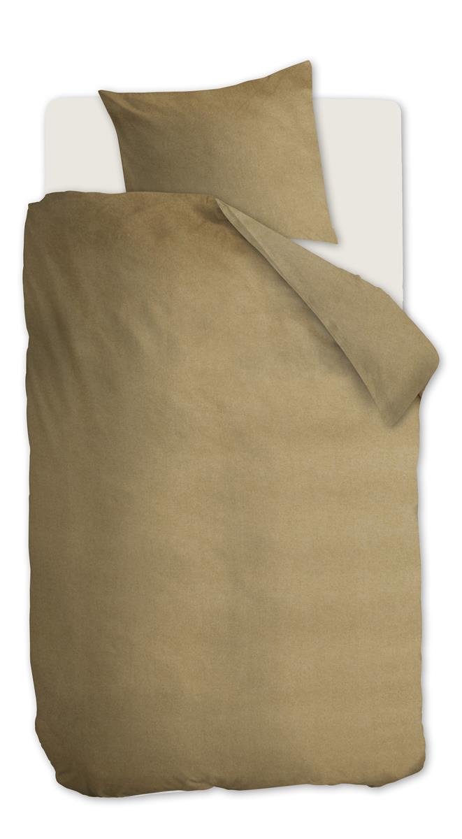Beddinghouse Frost dekbedovertrek - Effen - Eenpersoons - 140x200/220 - Goud