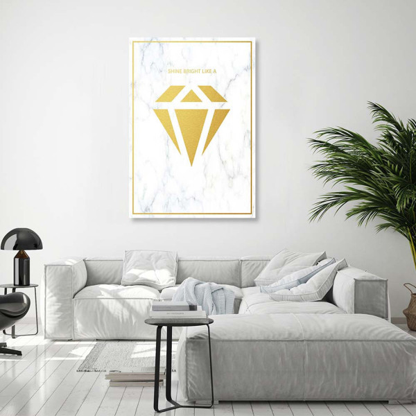 Feeby Obraz na płótnie Shine bright like a diamond 40x60