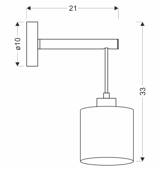 Lampa kinkiet COMBI czarny 1x60w e27 abażur beżowy