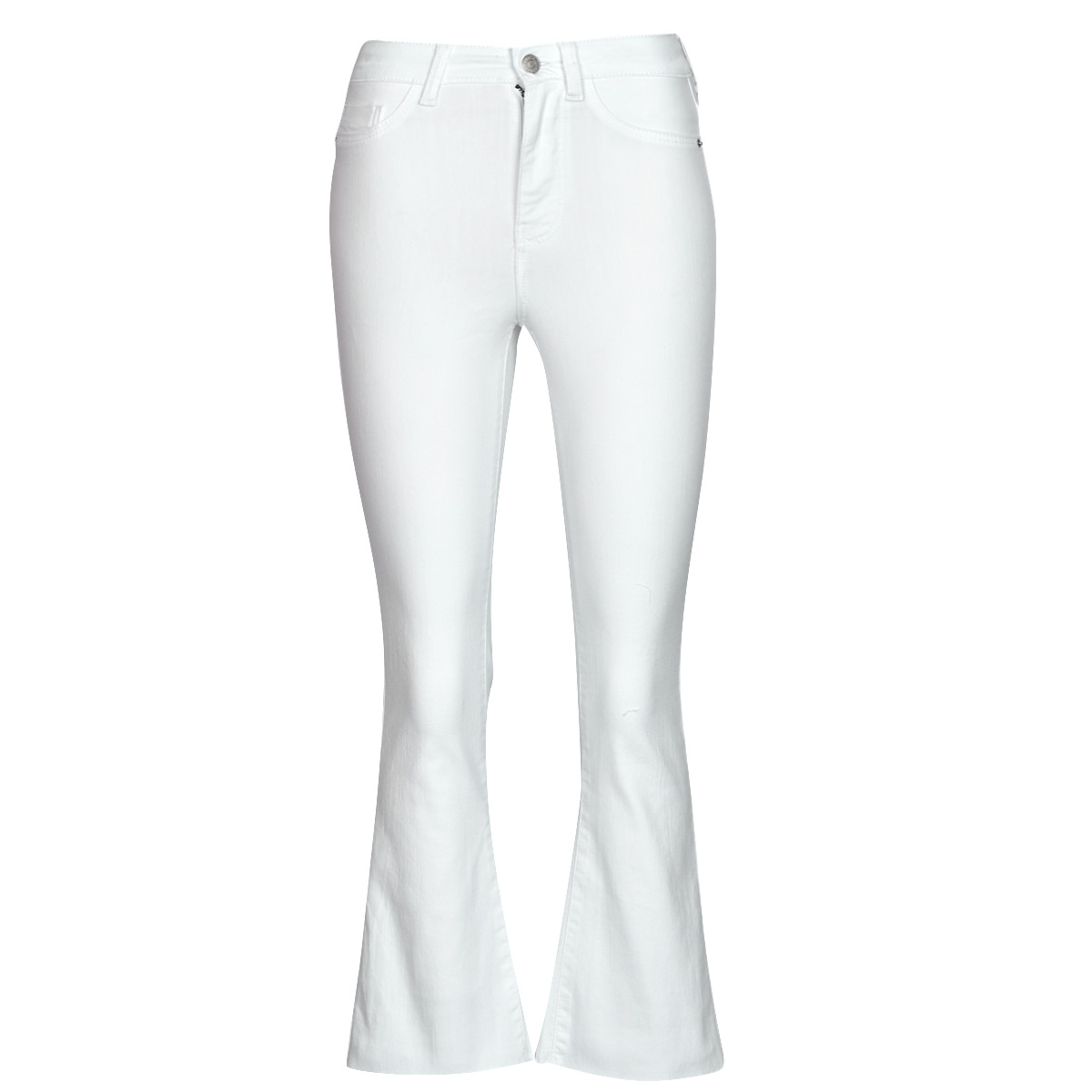 Noisy May - NMSALLIE HW KICK FLARED JEANS VI163BW S* - White