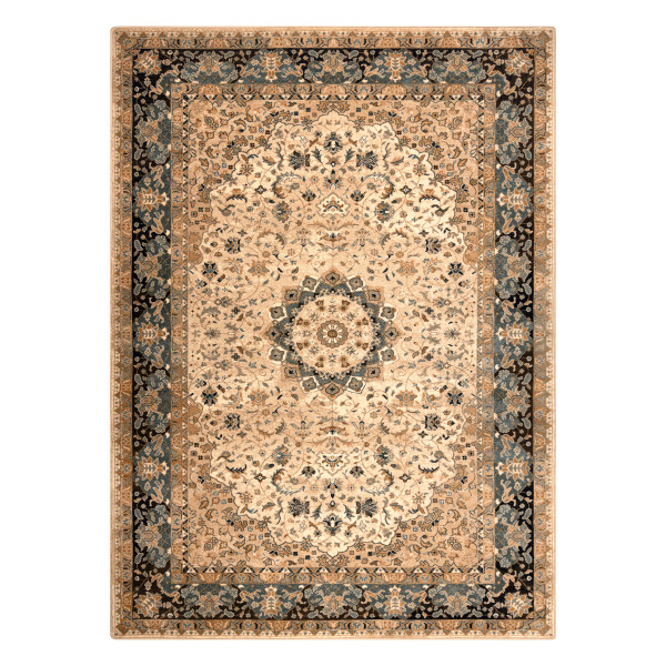 Dywan wełniany OMEGA ADAGIO Rozeta vintage koniak 170x235 cm