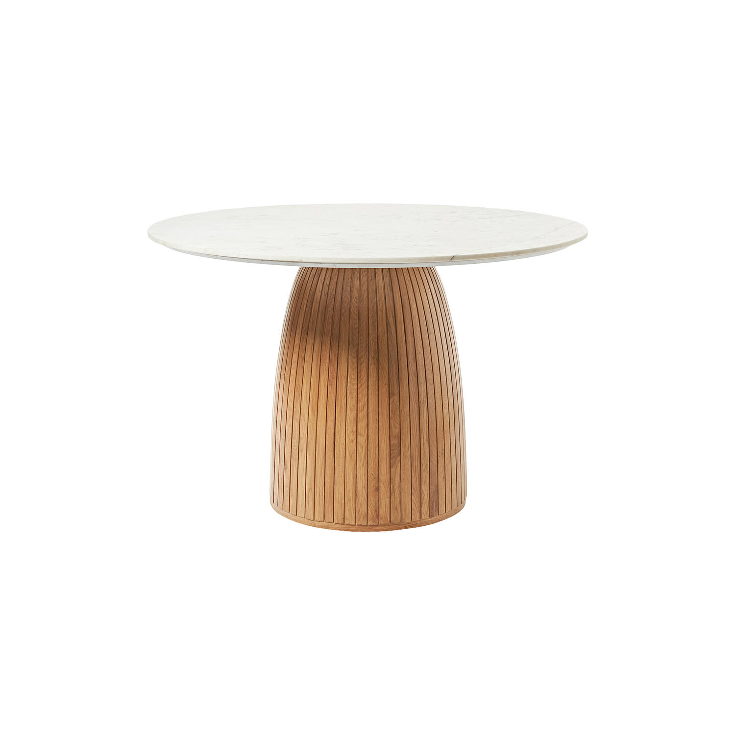 Nelly Round Dining Table, white marble