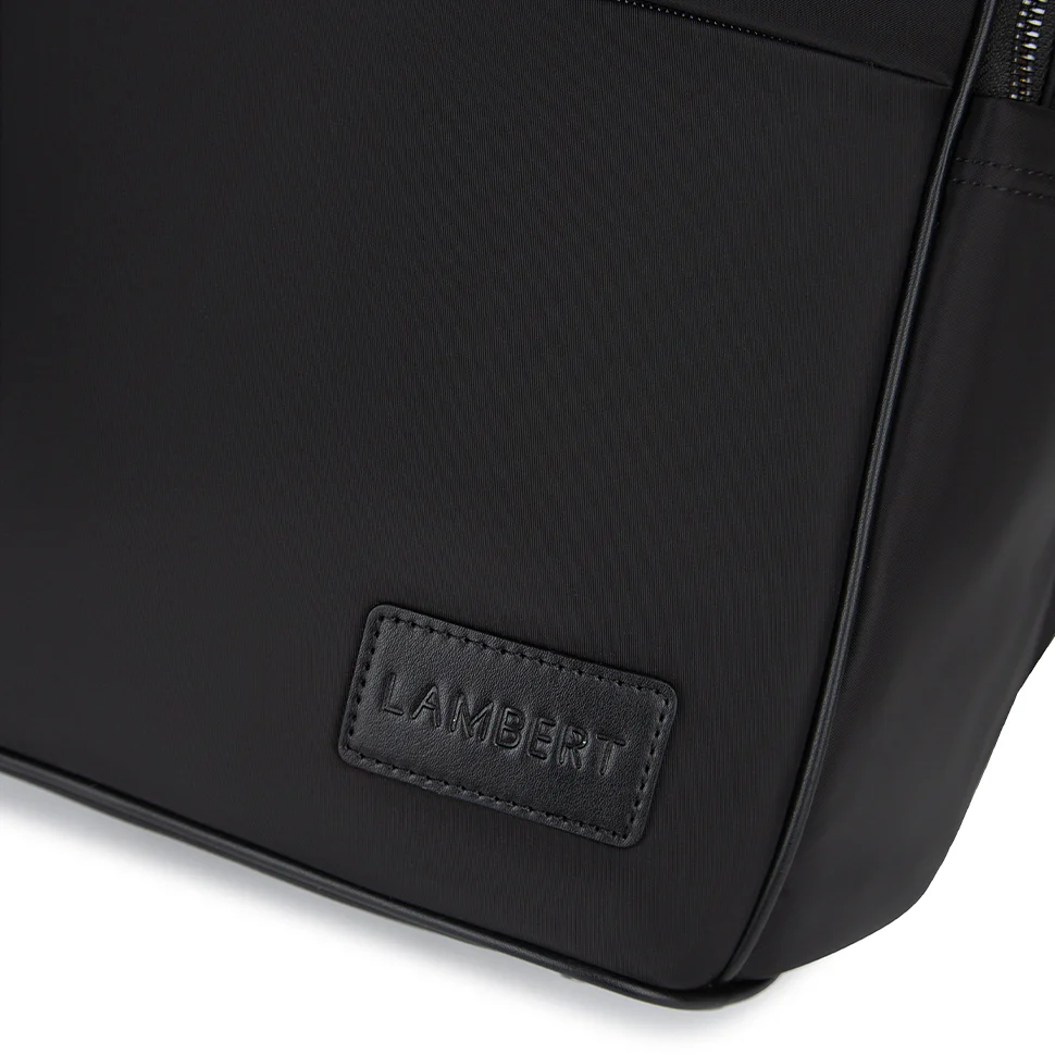 The Hudson – Black Recycled Nylon Backpack