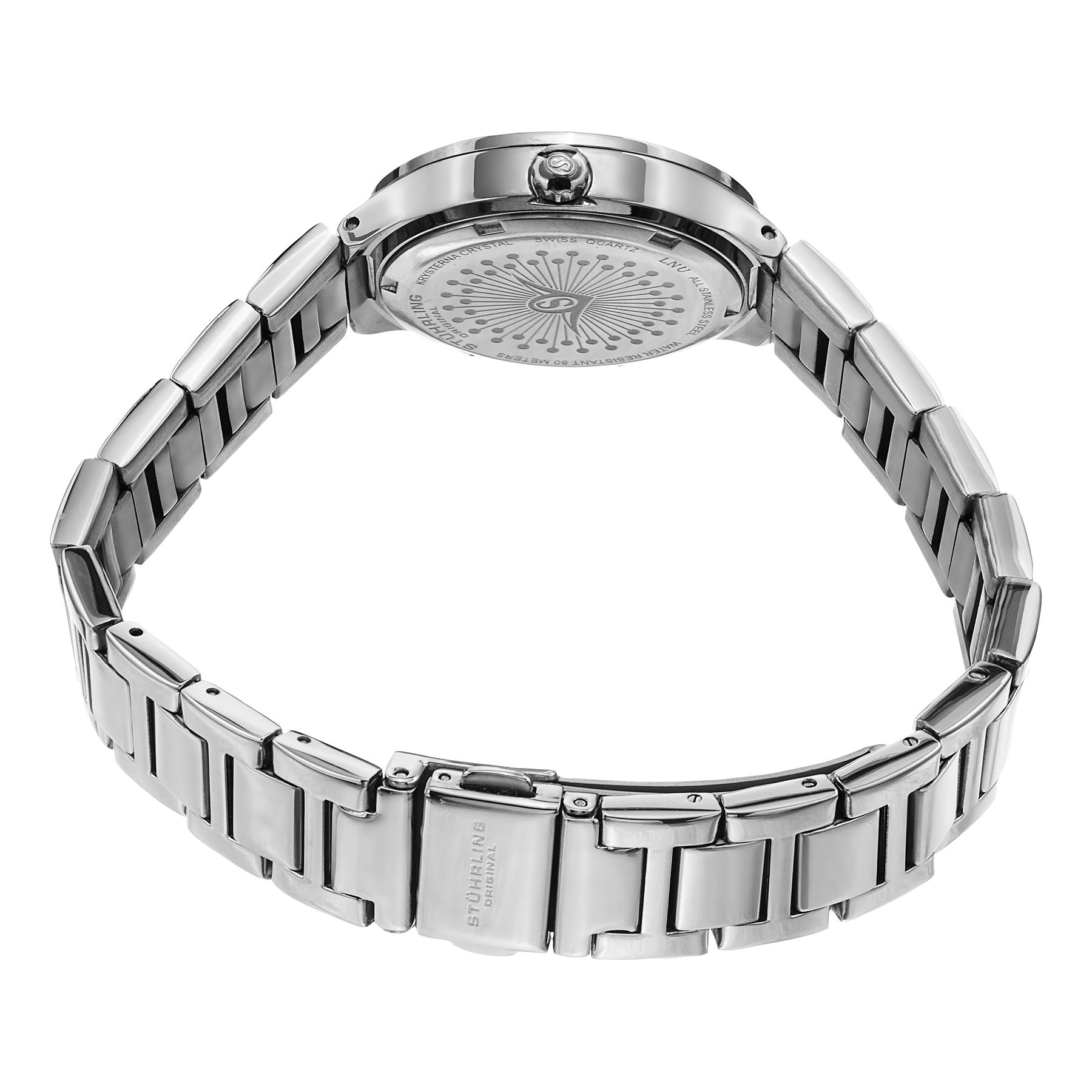 STÜHRLING Original Symphony Quartz 32mm Classic Watch with Stainless Steel Bracelet