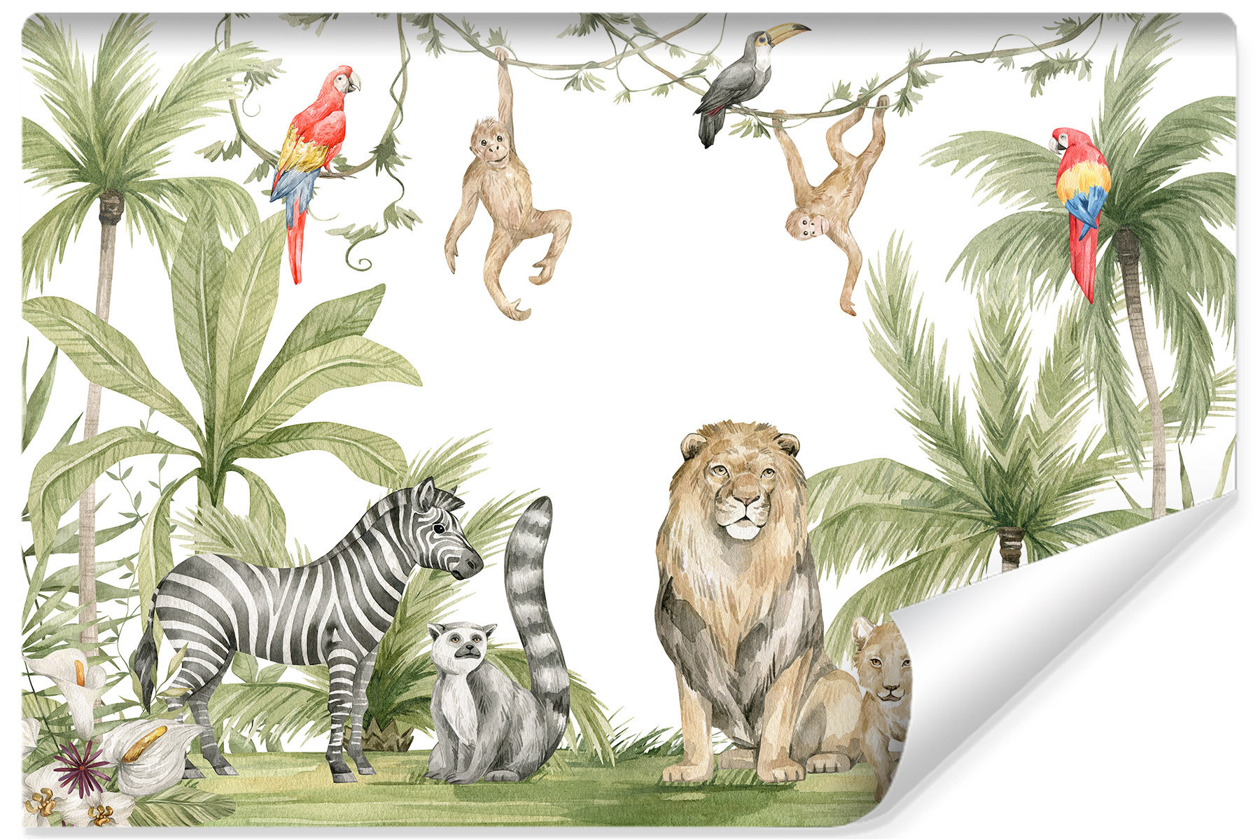 Fototapeta Dzikie ZWIERZĘTA Rośliny Natura 90x60cm