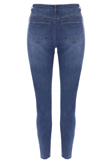 Womens Mid Blue Alexa Shaper Skinny Jeans
