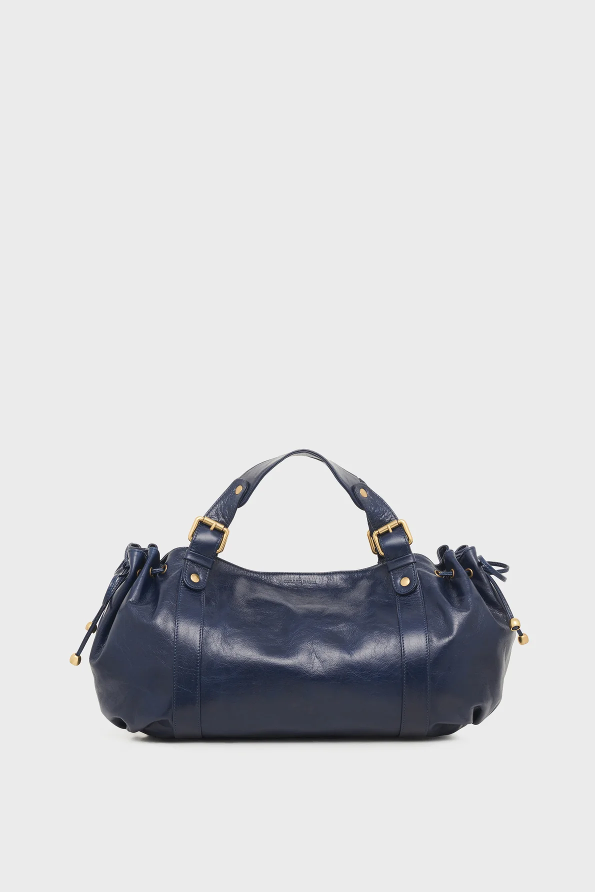 Sac à main en cuir effet froissé - 24H