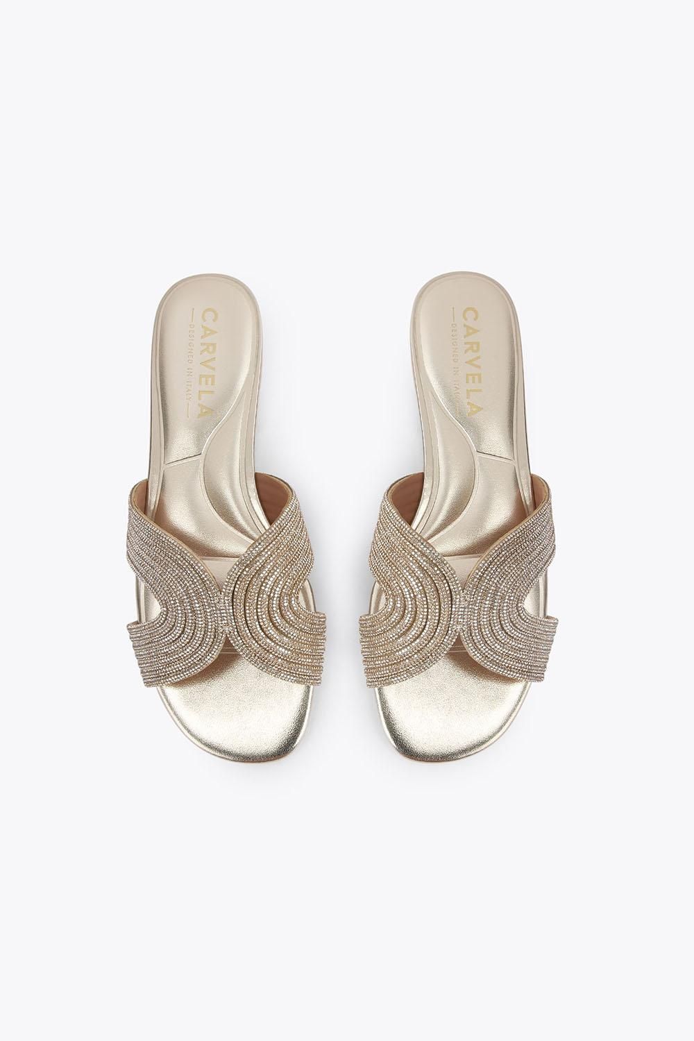 Carvela Gala Mule Jewel' Fabric Sandals
