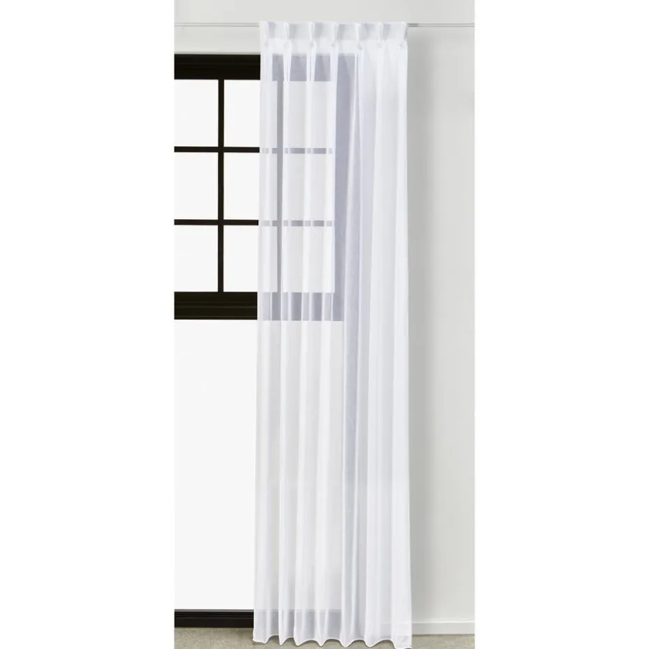 Kwantum Vouwgordijnen | Vitrages | Vitrage Sien  150 Cm Wit
