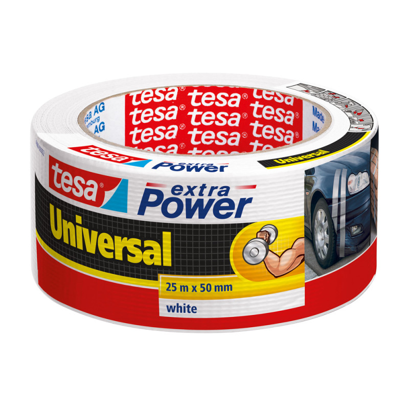 Ruban adhésif ExtraPower 25 m x 50 mm blanc TESA
