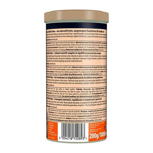 Aliment poissons rouges Tetra Goldfish flocons Bidon 1 L