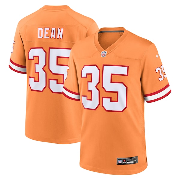 Jamel Dean Tampa Bay Buccaneers Nike Throwback Game Jersey - Orange/Red