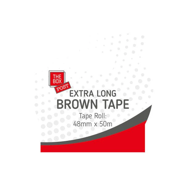 The Box Post Extra Lng Brown Tape 50M