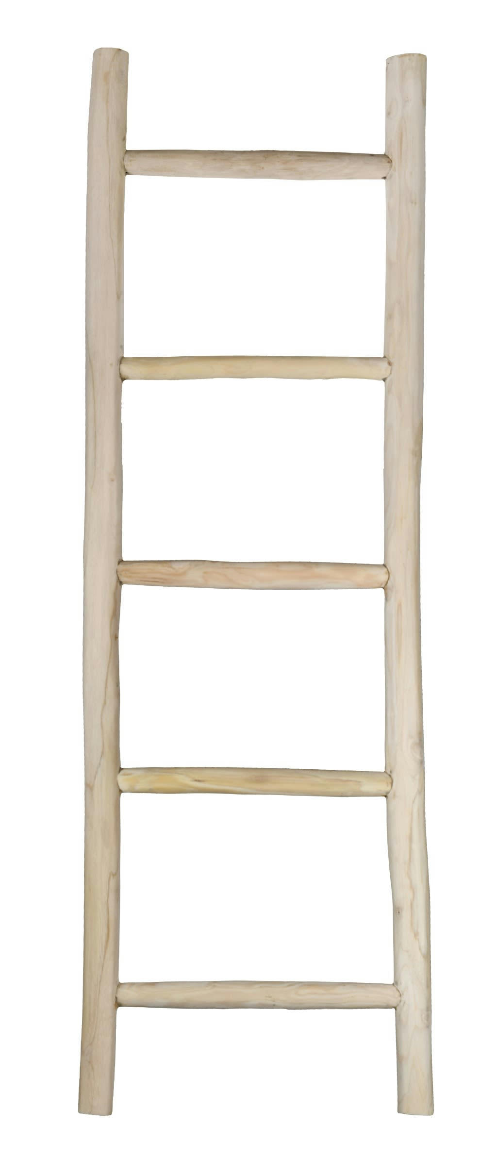 - Échelle en teck naturel