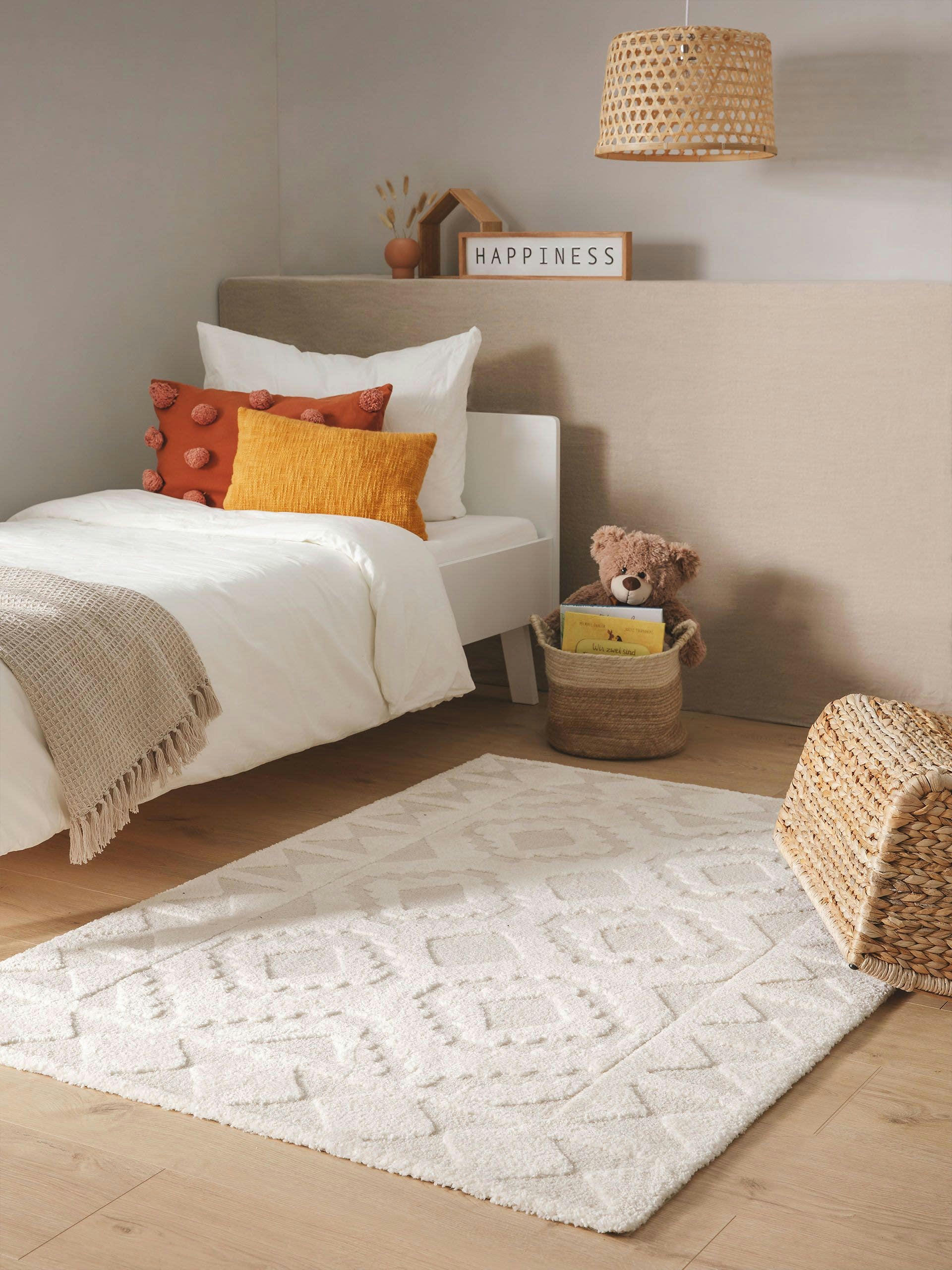 EVE - Tapis enfant crème/beige 120x170