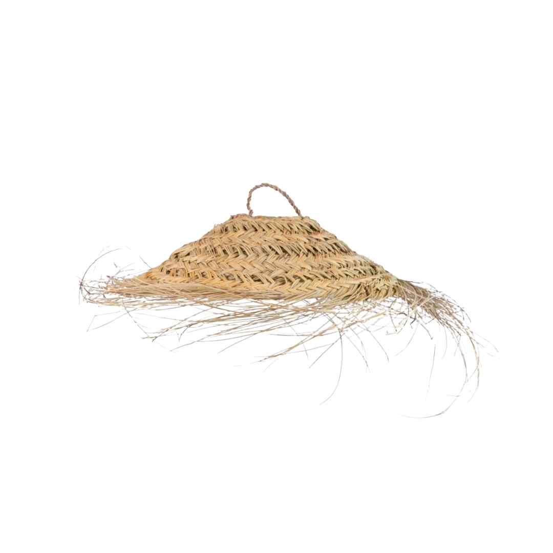 NOA MAY Hanglamp Flat - naturel - zeegras - Ø 40 x h 9 cm