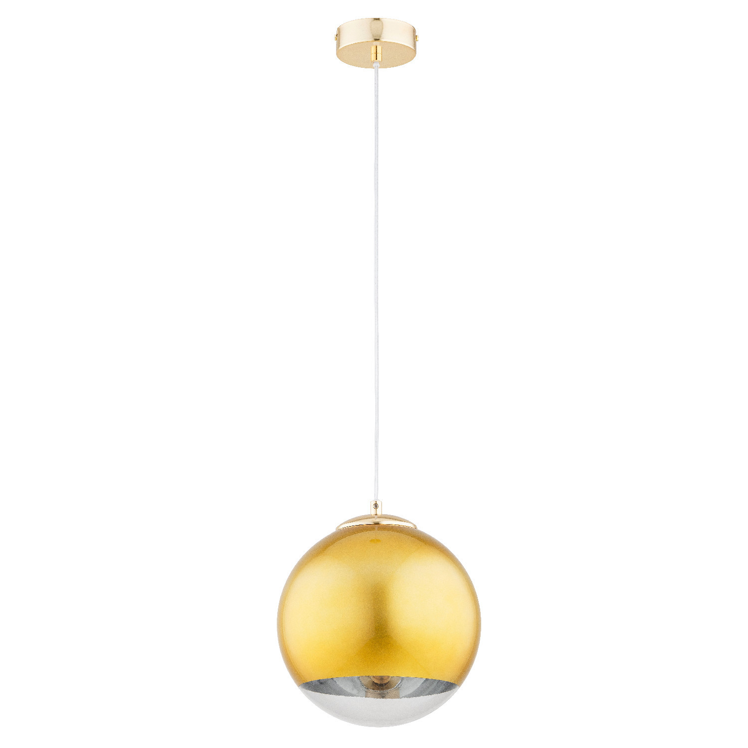 Lampa wisząca LEILA złoto-przezroczysty 1xE27x15W wym:95x25x25cm IP20 Alfa