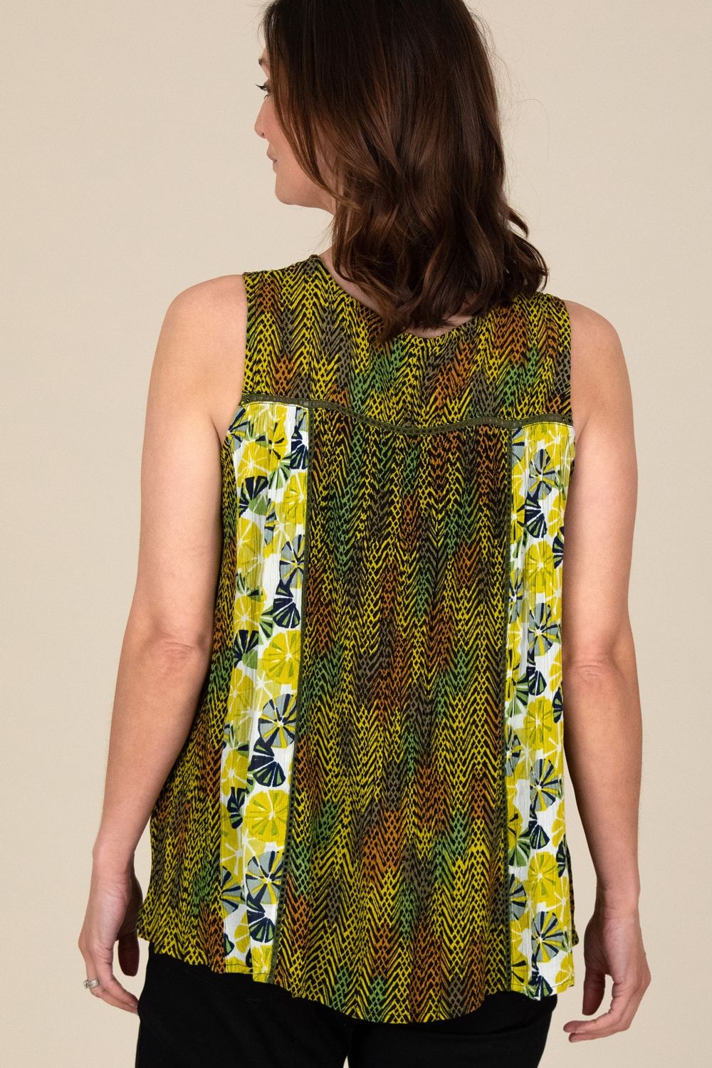 Klass. Embellished printed Sleeveless Top