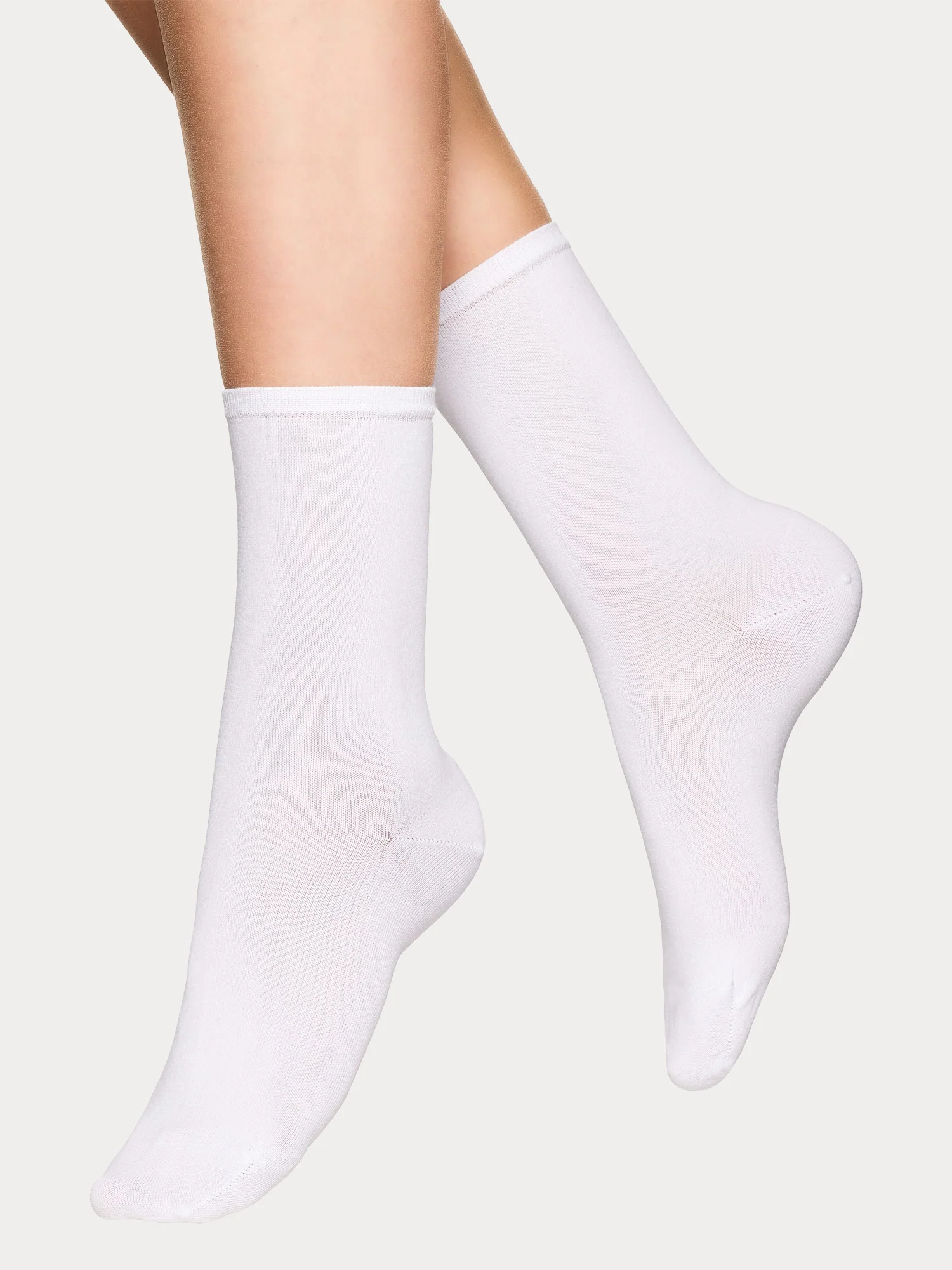 COTTON BASIC nilkkasukat, 5 paria - valkoinen
