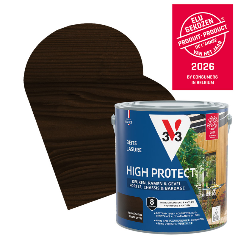 Lasure pour bois High Protect wengé 2,5 L V33