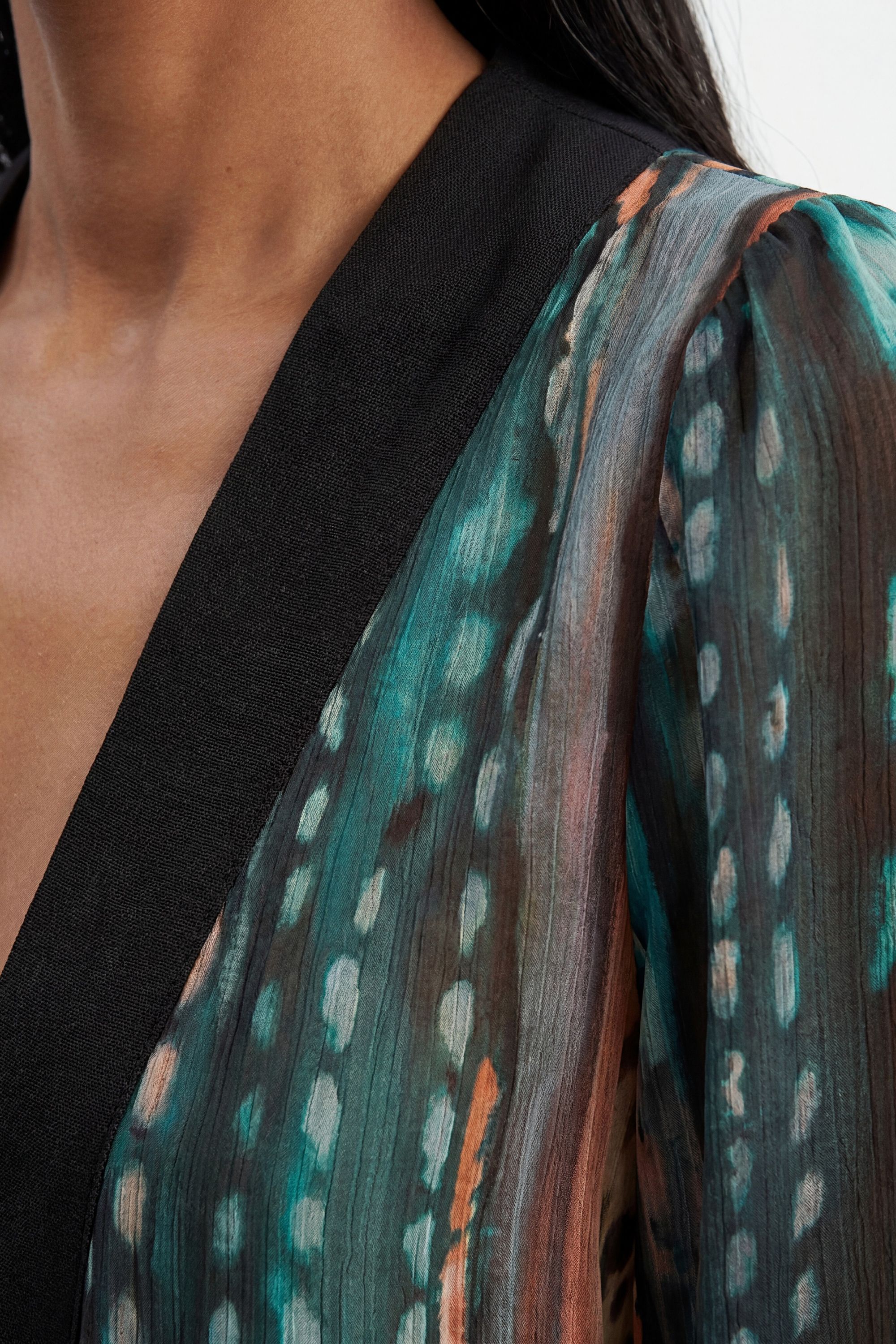 KarenMillen Linear Animal Printed Beach Cover Up