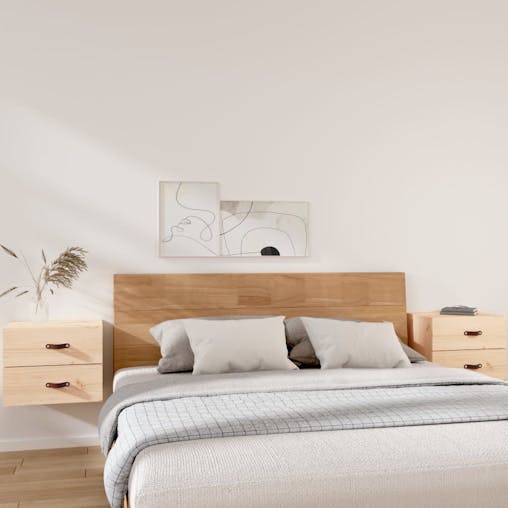 NNEVL Wall-mounted Bedside Cabinets 2 pcs 50x36x40 cm