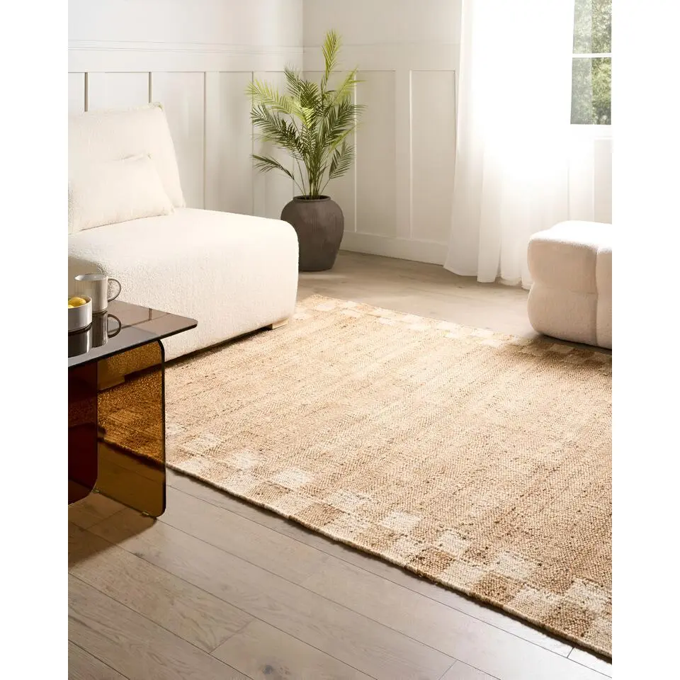 BEED - Vloerkleed - Lichtbeige - 160 x 230 cm - Jute