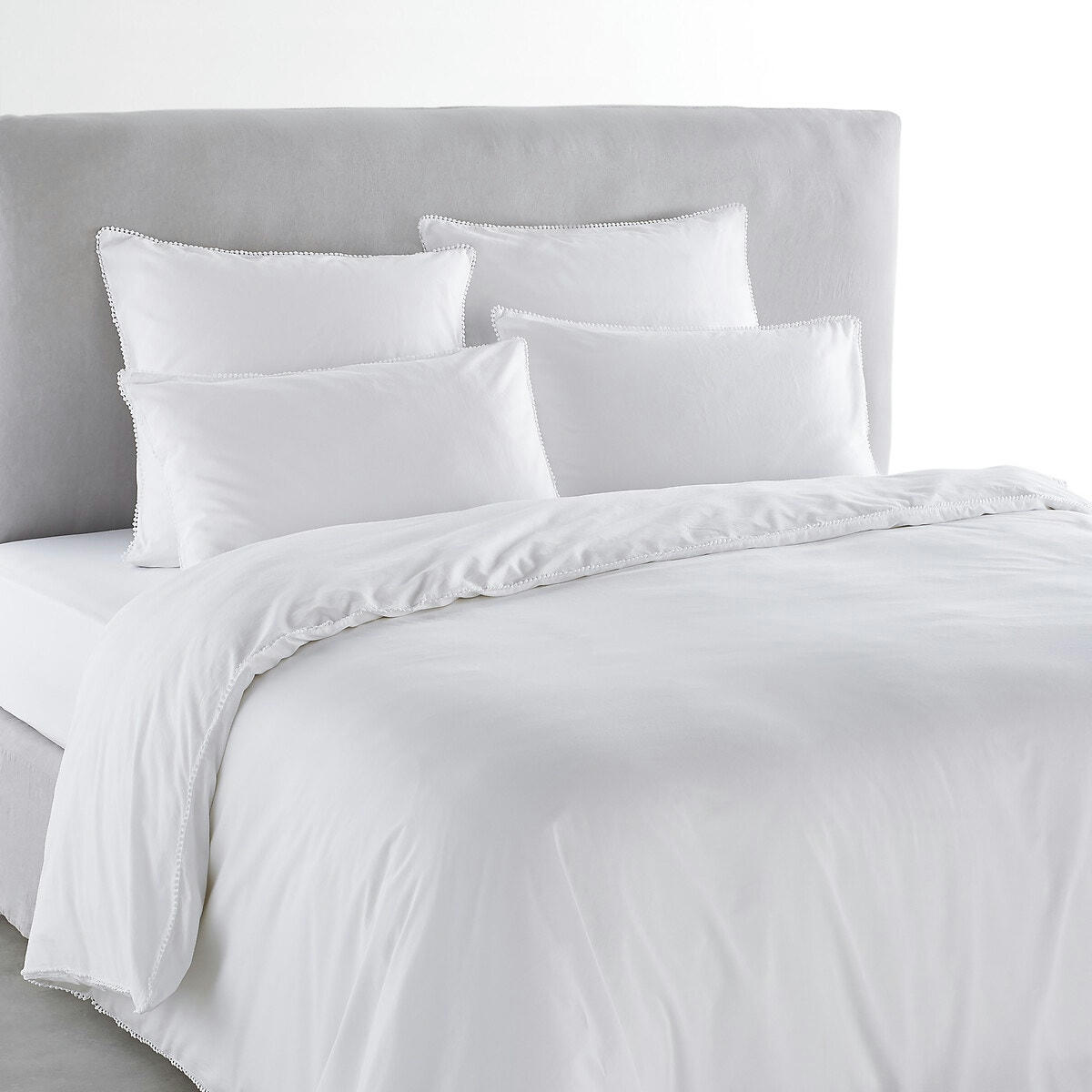 Housse de couette en percale de coton bio, Augusta