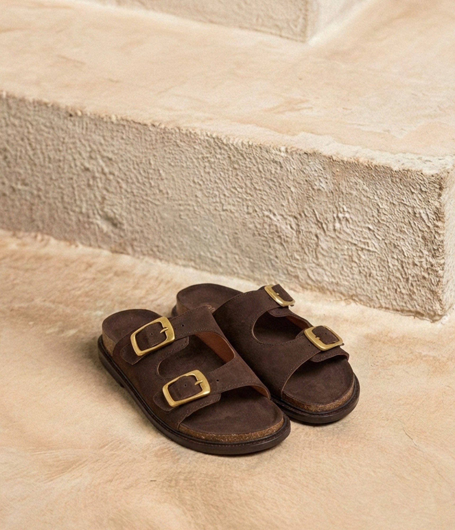 Mules velours choco Jademo
