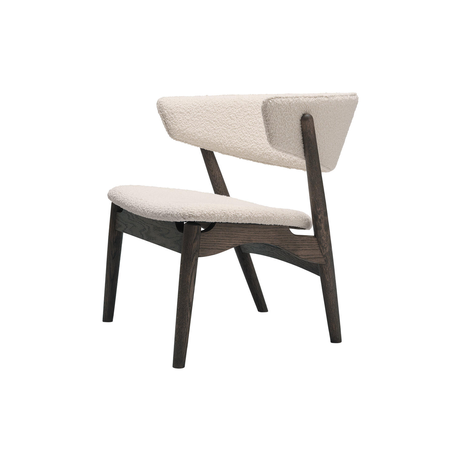 Sibast No 7 loungestol, dark oiled oak/ivory