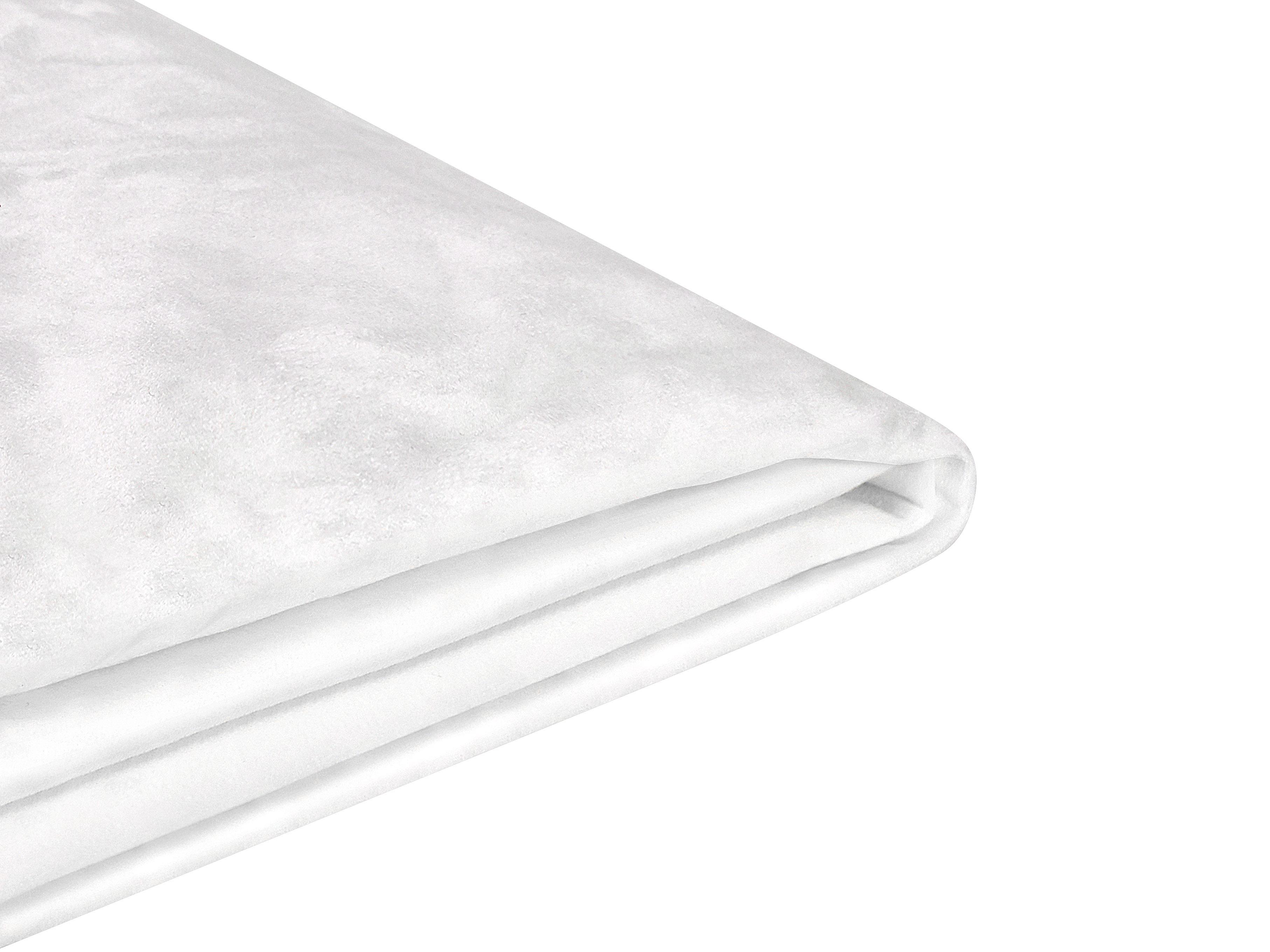 Bed Frame Cover Velvet FITOU 180 x 200 cm White