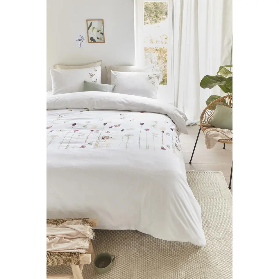 Marjolein Bastin dekbedovertrek Papilio - wit - 240x200/220 cm