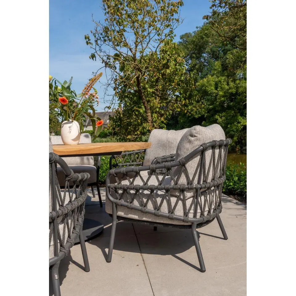 4 Seasons Calpi low dining stoel - antraciet (1 stuk)