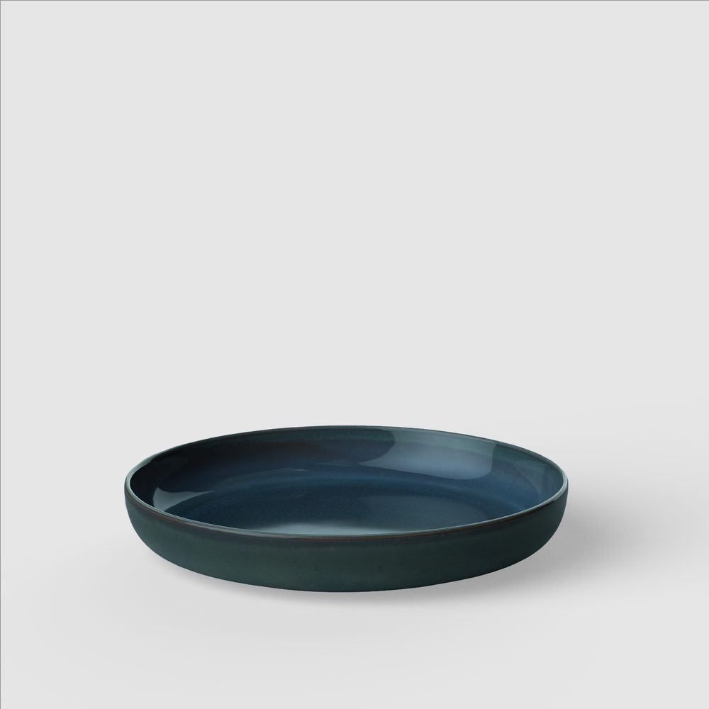 Crafted Pasta bowl - Blue, 15.3 oz, Premium Porcelain