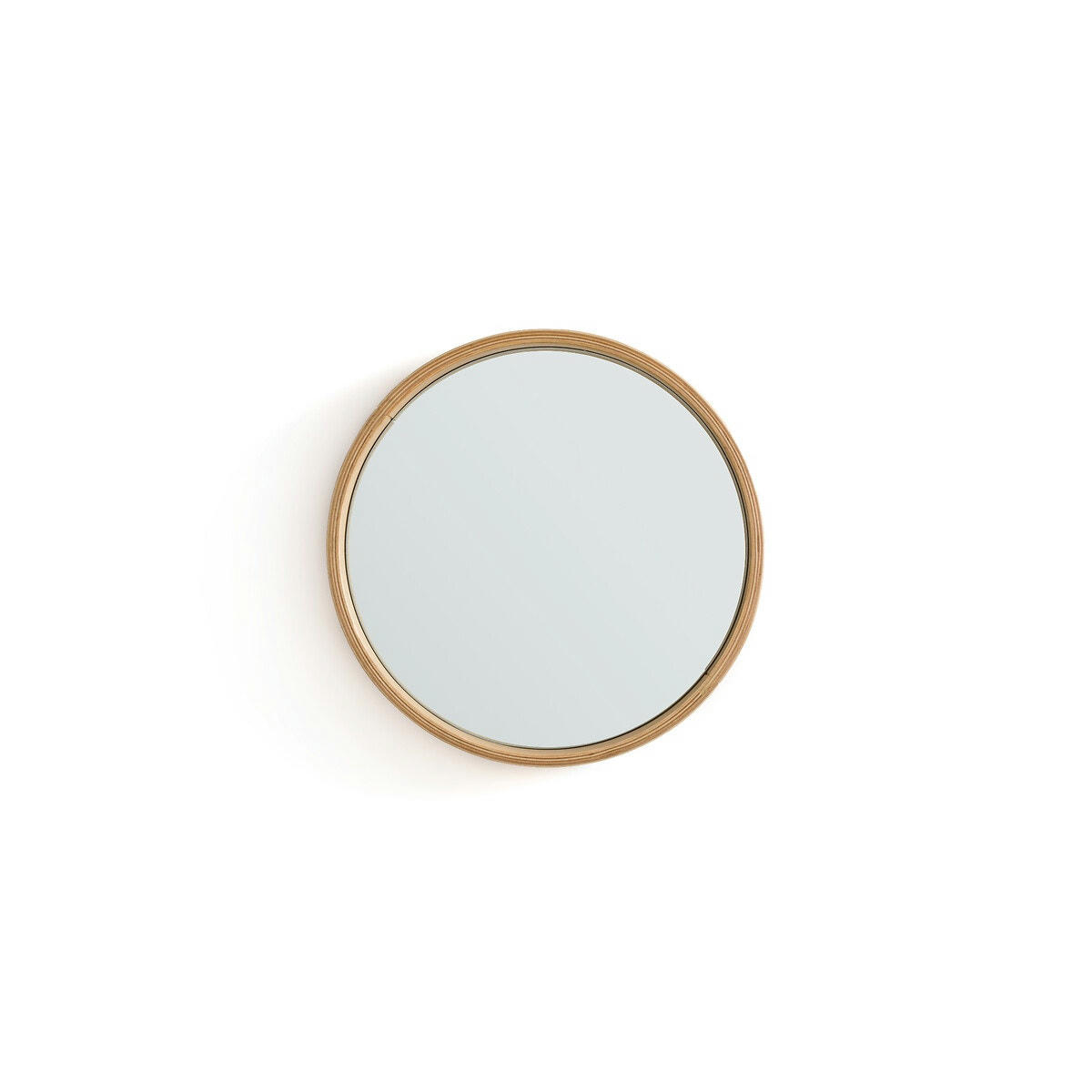 Miroir rond plaqué chêne Ø35 cm, Alaria