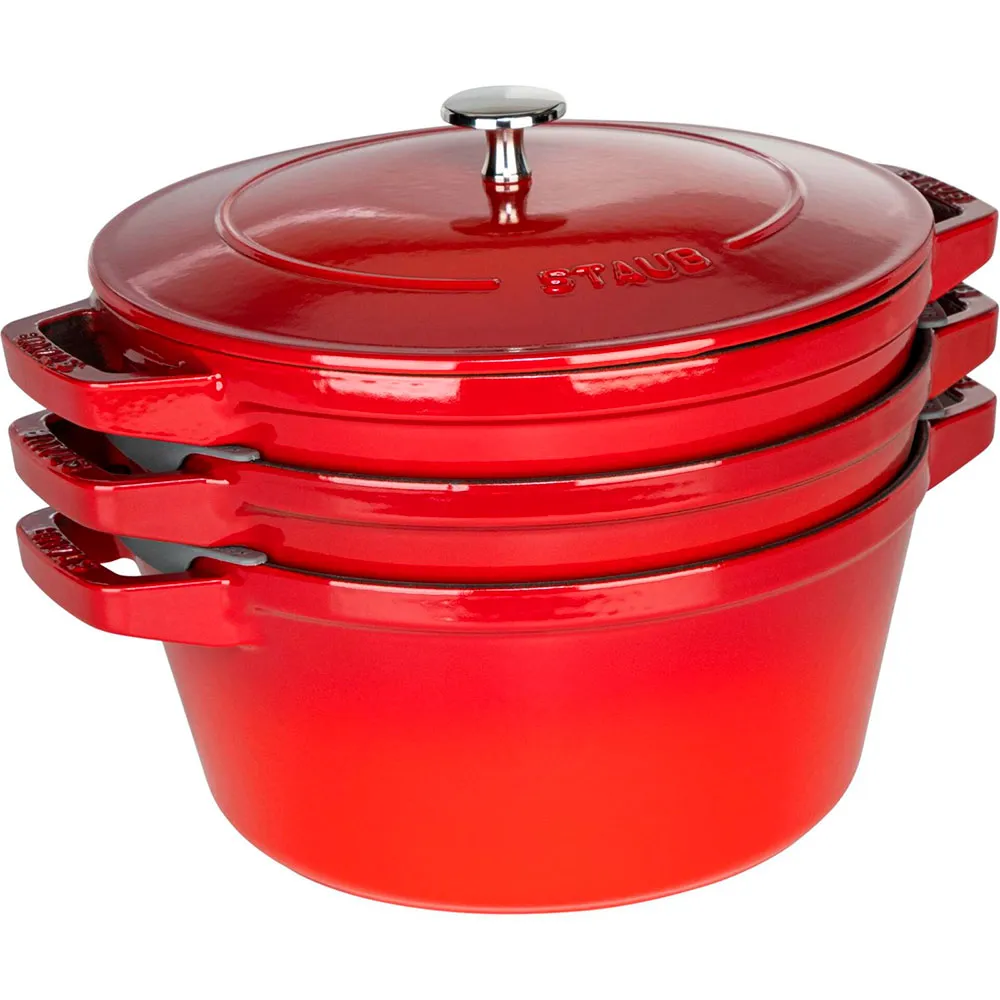 Staub La Cocotte Stainless Steel Kitchen Set 3 units