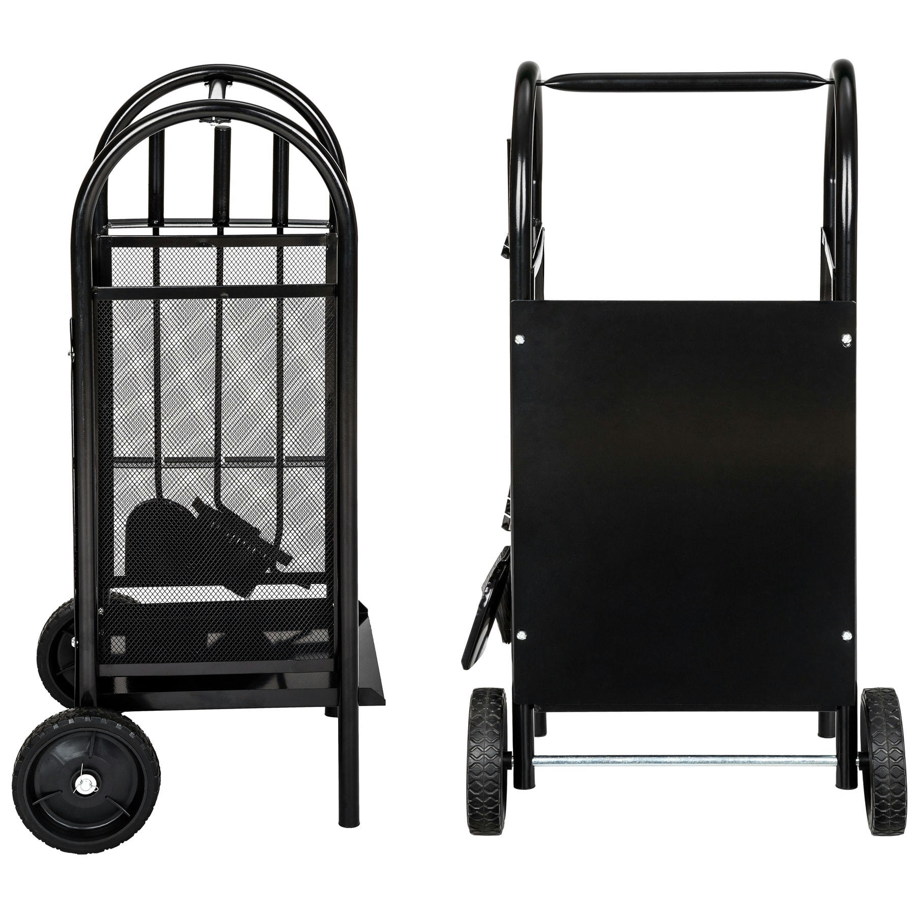 - Porte bûches en Acier noir